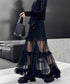 Sheer Tiered Skirt